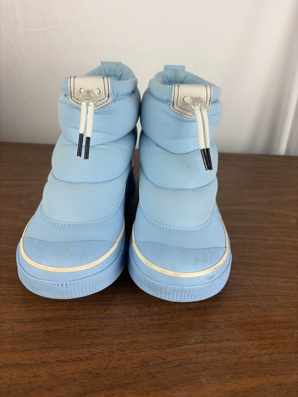 SOREL Out N About IV Puffy Waterproof Boots Arctic Sea Blue Women's Size 7